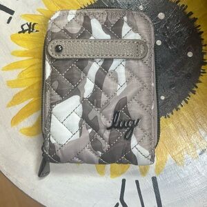 Lug Flurry Gray Quilted Wallet